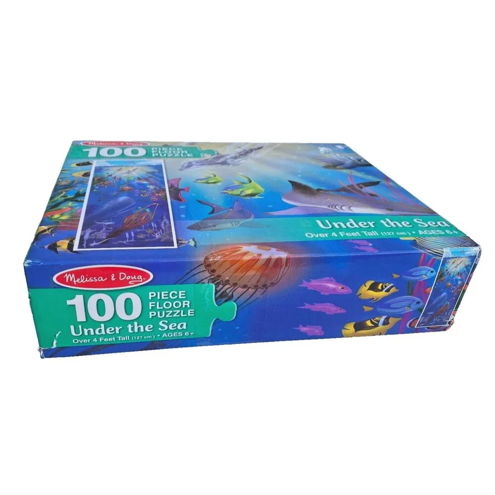 Melissa & Doug Under The Sea - 100 Piece Floor Kids Puzzle 50.5x18.5